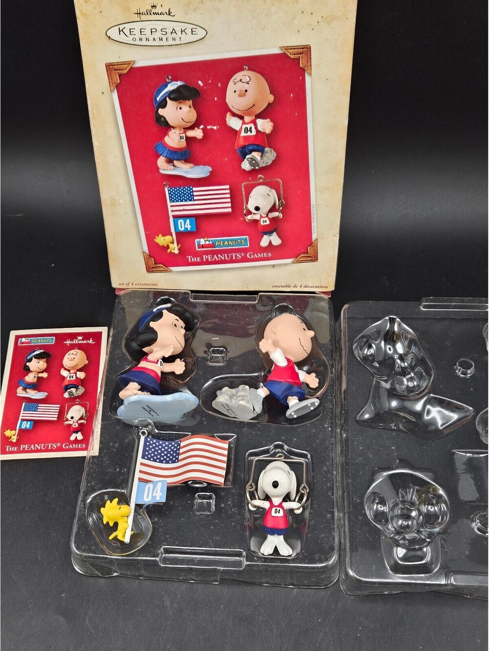 Hallmark Keepsake Ornament Peanuts Games 2004 Peanuts Snoopy Lucy Charlie Brown